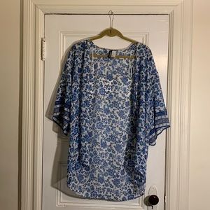 H&M Divided Short Kimono Style Shirt